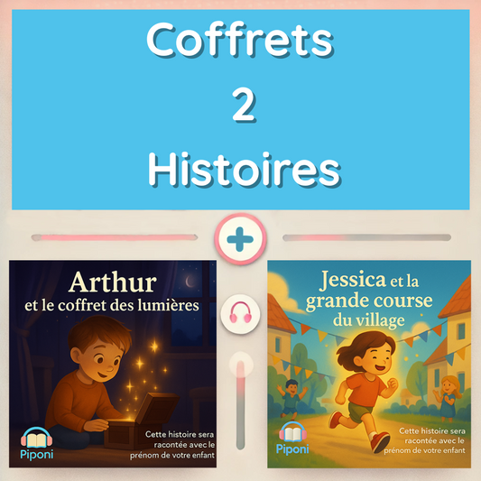 Coffret personnalisé – 2 histoires audio au choix