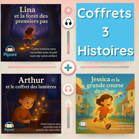 Coffret personnalisé – 3 histoires audio au choix